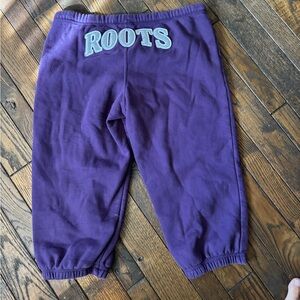 Roots Original Sweatpants gather around the calf little bit of a paint splatter